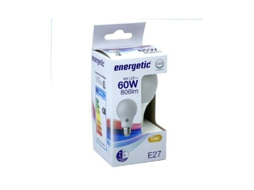 Energetic LED GLS E27 8,8-60W 2700K mat SENSOR