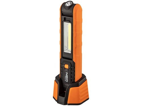 Foto van LED looplamp oplaadbaar oranje + docking station LED looplamp oplaadbaar oranje + docking station