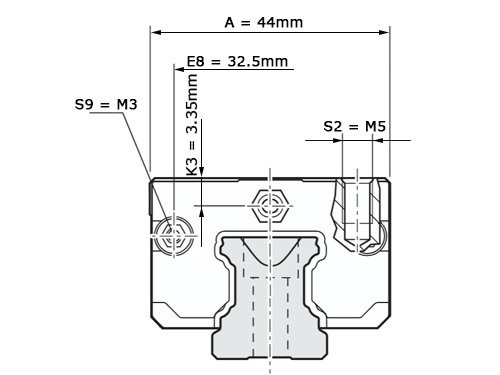 Bosch Rexroth Kogelwagen Super Koolstofstaal KWD-020-SKS-C1-H-1 Zonder Kogelketting