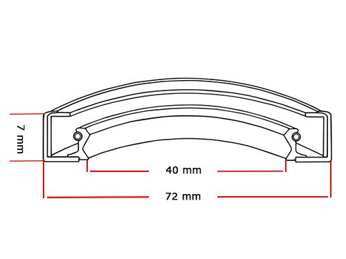 Foto van SKF Oliekeerring 40x72x7mm HMS5 V SKF Oliekeerring 40x72x7mm HMS5 V