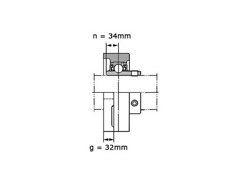 JTEKT - Koyo Lagerblok Ovaal UCFL316 (80mm)