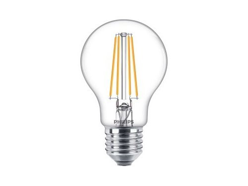 Foto van Philips LED GLS E27 7-60W 2700K filament helder blister Philips LED GLS E27 7-60W 2700K filament helder blister