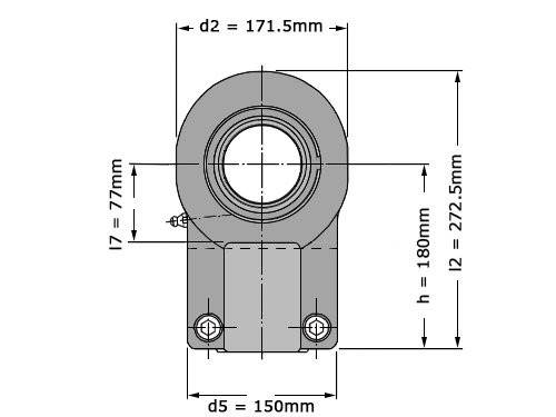 SKF Stangkop SIQG80 ES (80x171.5x80mm)