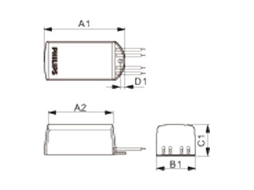 Universeel dimbare halogeentrafo 10-60W