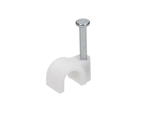 Foto van Kabelclip 4mm rond wit zak(100) Kabelclip 4mm rond wit zak(100)
