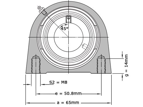 SKF Lagerblok Staand SYF20 TF (20mm)