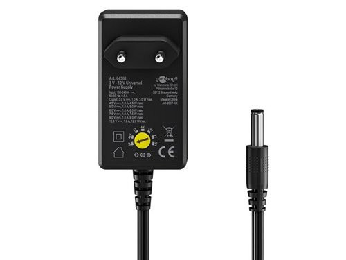 Foto van Netvoeding 1000mA 12W gestabiliseerd Netvoeding 1000mA 12W gestabiliseerd