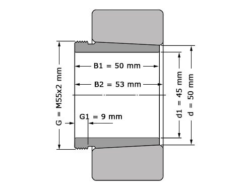 SKF Drukbus AHX2310 (45x50x50mm)