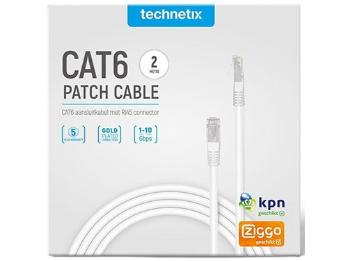 Patchkabel UTP CAT6 2m wit