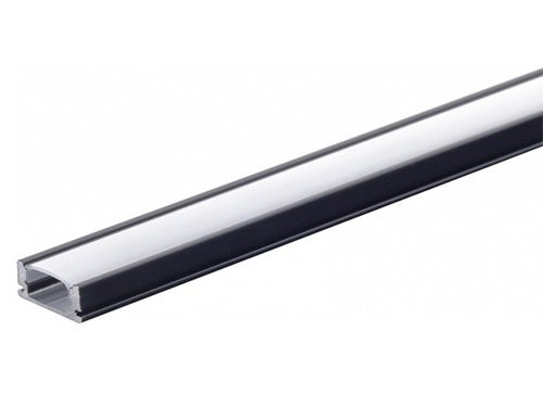 Foto van LED profiel opbouw 17.4x7mm 2m mat zwart LED profiel opbouw 17.4x7mm 2m mat zwart