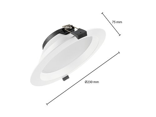 LED downlighter wit 19W Tri-White incl. driver