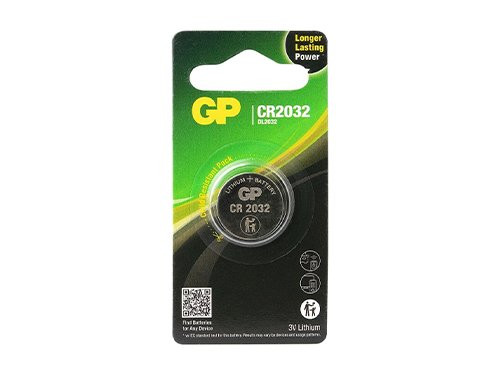 Foto van GP CR2032 lithium knoopcel batterij 3V blister(1) GP CR2032 lithium knoopcel batterij 3V blister(1)