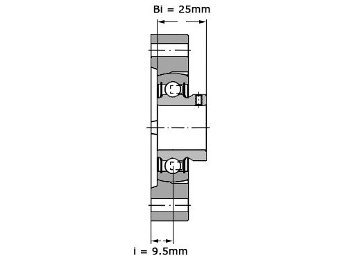 INA Lagerblok Ovaal GLCTEY20 (20mm)