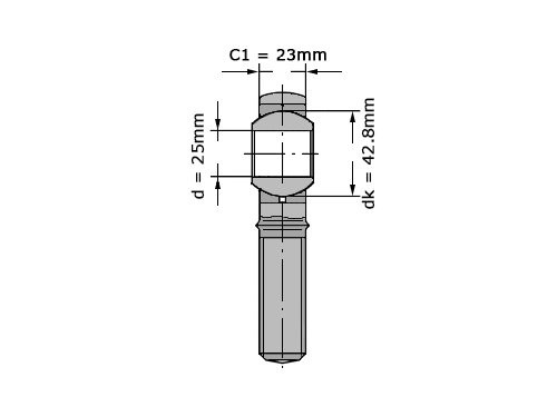 SKF Stangkop SALKAC25 M (25x61x31mm)
