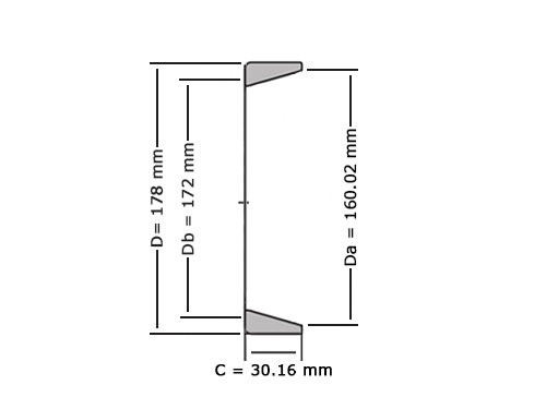 Timken Kegellager 64701 X (0x178x30.16mm)