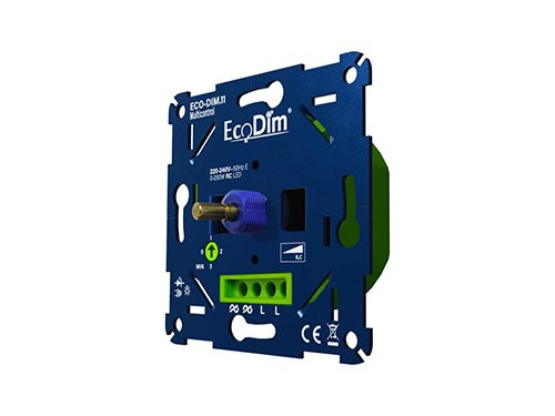 LED dimmer 0-250W EcoDim fase afsnijding - Multicontrol