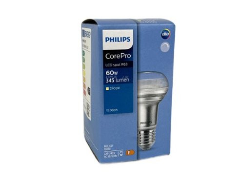 Foto van Philips LED R63 E27 4,5-60W 2700K dimbaar Philips LED R63 E27 4,5-60W 2700K dimbaar