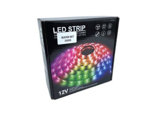 LED strip flex SET 5m 3528 12V IP65 3000K compleet