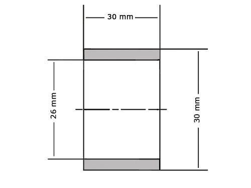 Glijlager Sinterbrons BP25 26x30x30mm