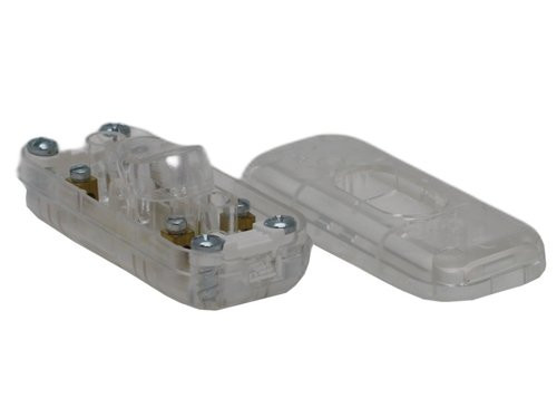 Snoerschakelaar transparant 3A