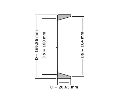 NTN Buitenring Kegellager 4T-L225810 (127x169.86x20.64mm)