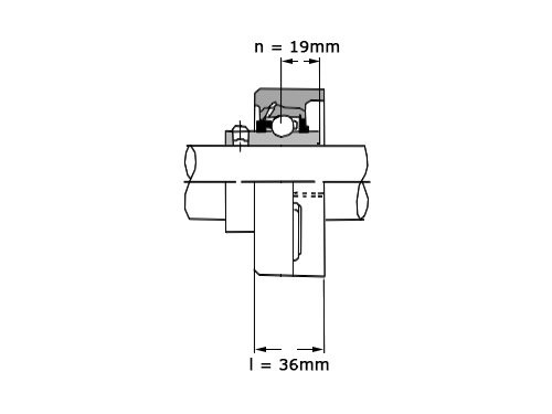 NSK Lagerblok Ovaal UCFA208 (40mm)