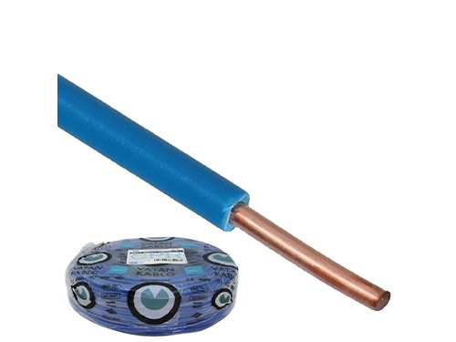 VD H07V-U draad Eca 2,5qmm blauw Vatan 100m