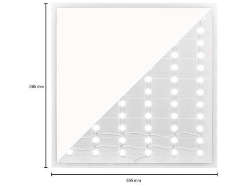 LED backlit paneel wit 60x60cm 36W 4000K 4500Lm