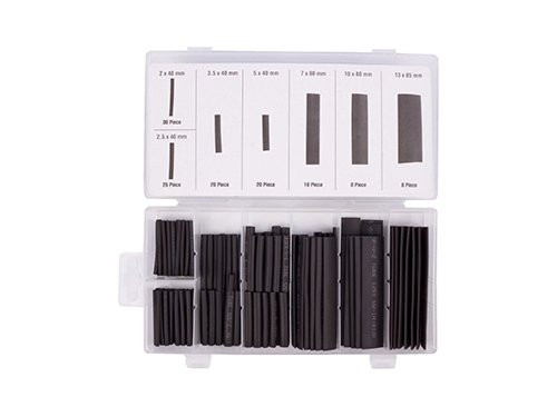 Krimpkous assortimentsdoos 127 delig zwart mix