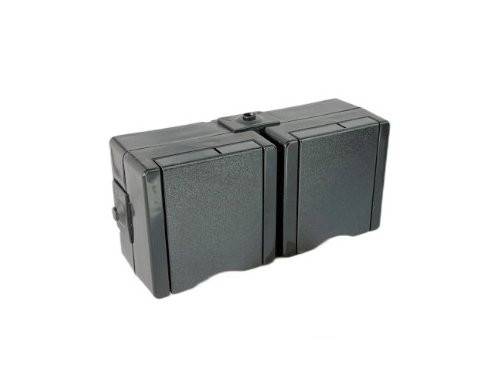 Foto van Kopp SWD opbouw stopcontact wcd RA dubbel horizontaal Kopp SWD opbouw stopcontact wcd RA dubbel horizontaal