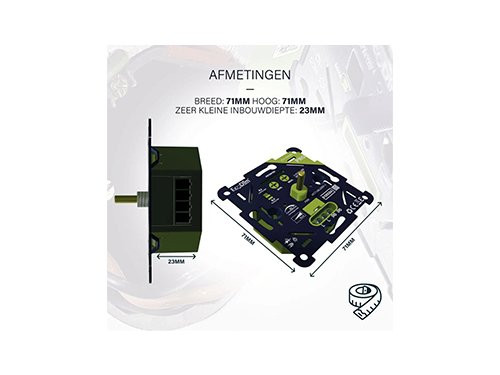 LED dimmer 0-200W EcoDim PRO fase afsnijding