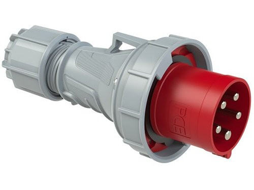Foto van CEE 5P/63A/400V stekker rood IP-67 CEE 5P/63A/400V stekker rood IP-67