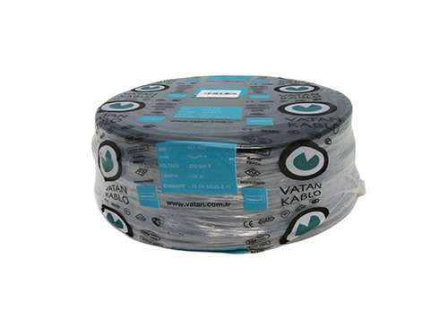 Kabel H05VV-F VMVL rond 4x0,75qmm zwart 100 Meter