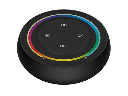Foto van RGB-CCT afstandsbediening 2.4G 1-zone rond zwart RGB-CCT afstandsbediening 2.4G 1-zone rond zwart