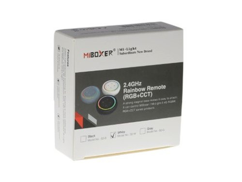 Foto van RGB-CCT afstandsbediening 2.4G 1-zone rond zwart RGB-CCT afstandsbediening 2.4G 1-zone rond zwart