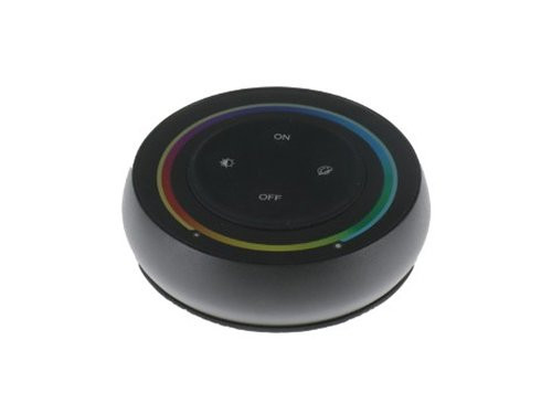 Foto van RGB-CCT afstandsbediening 2.4G 1-zone rond zwart RGB-CCT afstandsbediening 2.4G 1-zone rond zwart