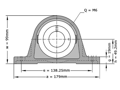 Foto van INA Lagerblok Staand RASEA40 N (40mm) INA Lagerblok Staand RASEA40 N (40mm)