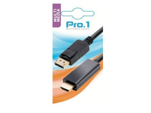 Displayport 20pin male naar HDMI male 2m