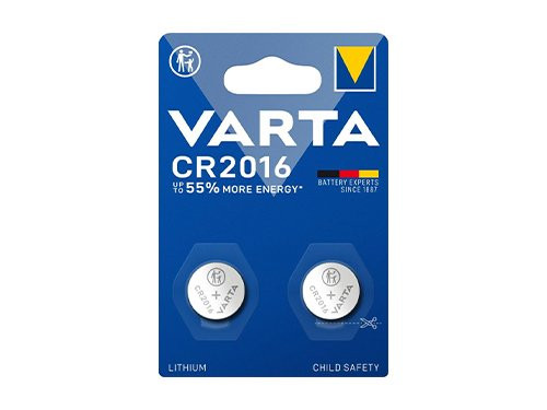 Foto van Varta CR2016 lithium knoopcel batterij 3V blister(2) Varta CR2016 lithium knoopcel batterij 3V blister(2)