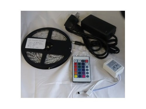 LED strip flex SET 5m 5050 12V IP65 RGB compleet