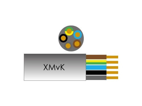 Kabel XMVK 5x2,5qmm Eca rol 100m