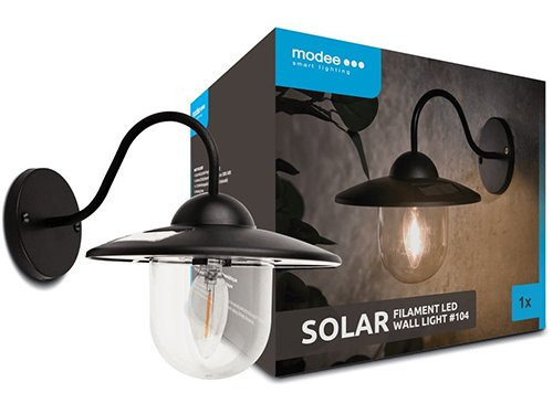 LED Solar wandlamp hangend filament kaars