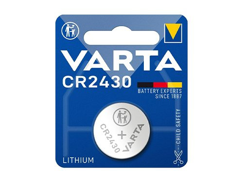 Foto van Varta CR2430 lithium knoopcel batterij 3V blister(1) Varta CR2430 lithium knoopcel batterij 3V blister(1)