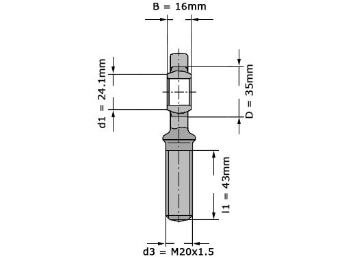 Foto van INA Stangkop GAL20 UK (20x53x16mm) INA Stangkop GAL20 UK (20x53x16mm)