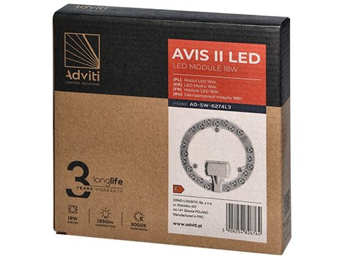 Foto van LED magneet module 230V 18W 3000K LED magneet module 230V 18W 3000K