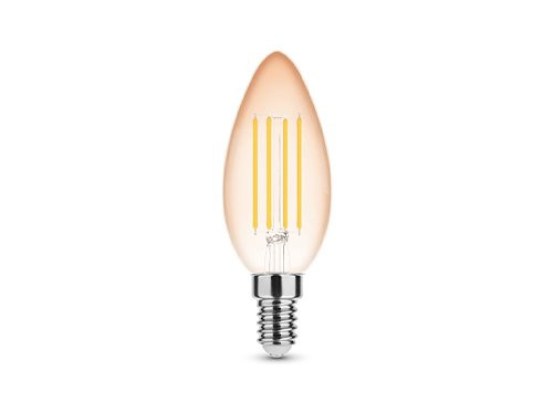 Modee LED kaars E14 4-33W 1800K filament amber