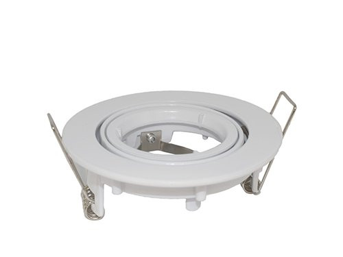 Foto van Inbouwspot 50mm verstelbaar rond wit Inbouwspot 50mm verstelbaar rond wit