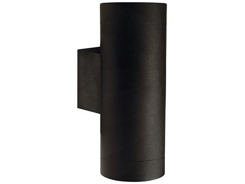 Foto van Wandlamp Tin Maxi Double 2x GU10 zwart IP54 Wandlamp Tin Maxi Double 2x GU10 zwart IP54