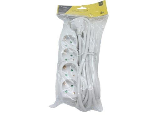 TCD RA 4V 5m snoer wit