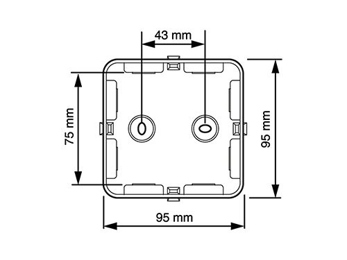 Kabeldoos Attema AK1 + 3 wartels M20 IP65 grijs